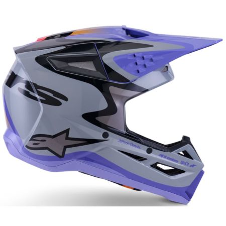 Kask ALPINESTARS SUPERTECH M3 JETTSON gy/pu/bl 2XL