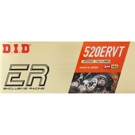 Łańcuch DID 520 ervt-118 x-ring złoty + zakuwka