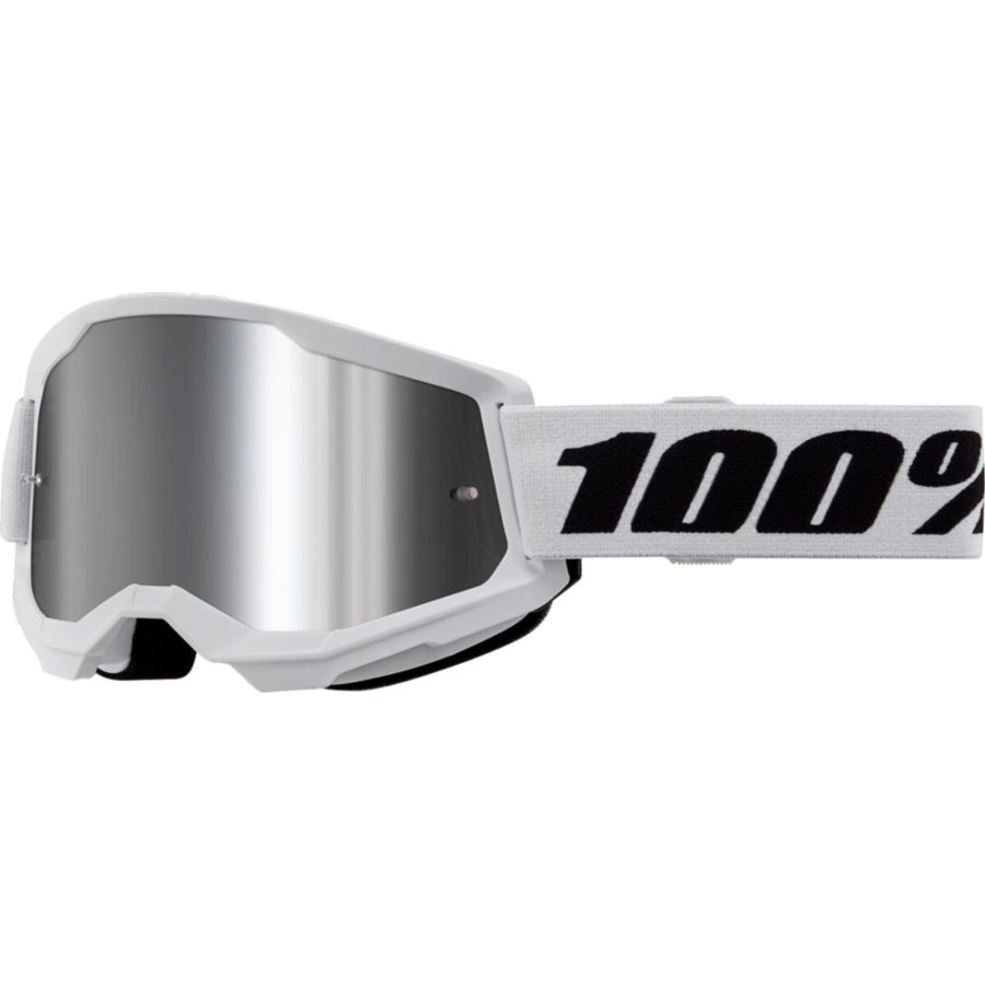 Gogle 100% STRATA 2 white mr sl
