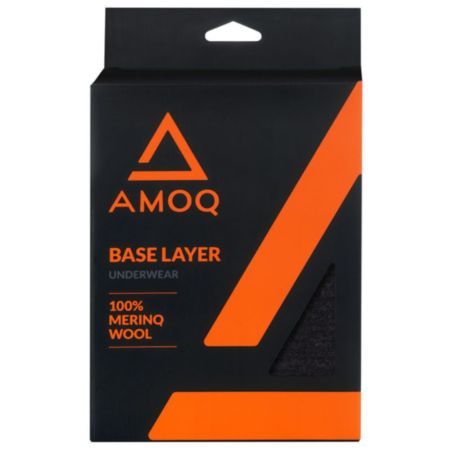 Bluza termoaktywna AMOQ 100% Merino Szary/Pom L