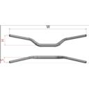 Kierownica NEKEN 85C HIGH 28,6MM GRN/BLK GAS GAS
