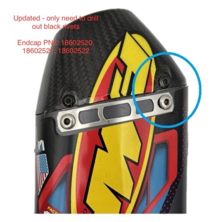 Końcówka/Zaślepka FMF 4.1 Carbon-RED
