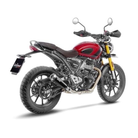 Tłumik slip-on LEOVINCE GP ONE TRIUMPH SCRAMBLER