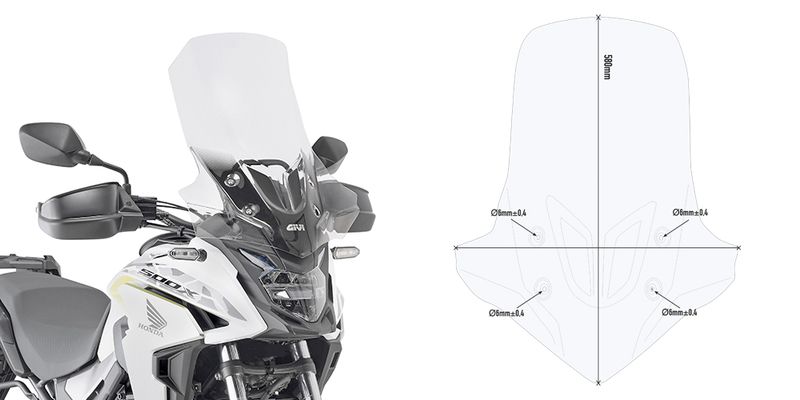Szyba GIVI D1171ST HONDA CB 500 X