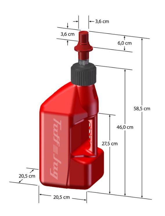 Kanister paliwa TUFF JUG 10L RED