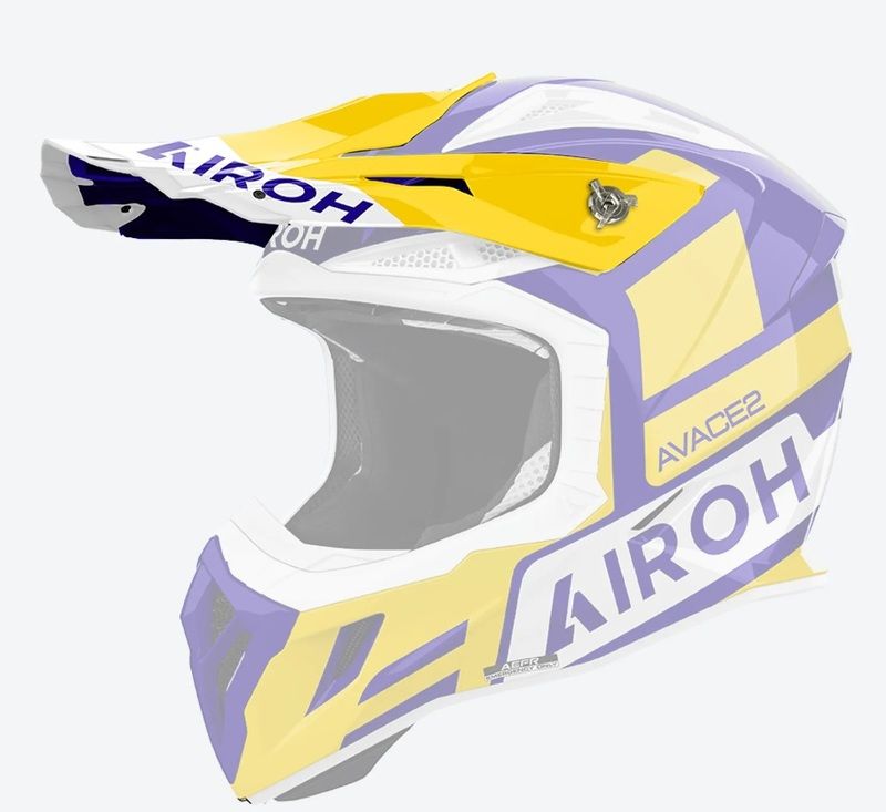 Daszek kasku AIROH AVIATOR ACE 2 sake yellow gloss