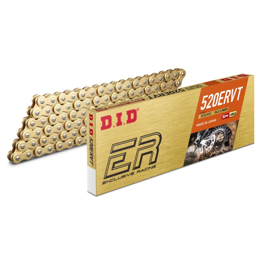 Łańcuch DID 520 ERVT 118 x-ring złoty zapinka