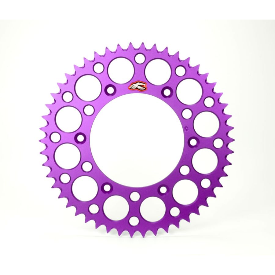 Zębatka aluminiowa tył RENTHAL PURPLE 428 46T