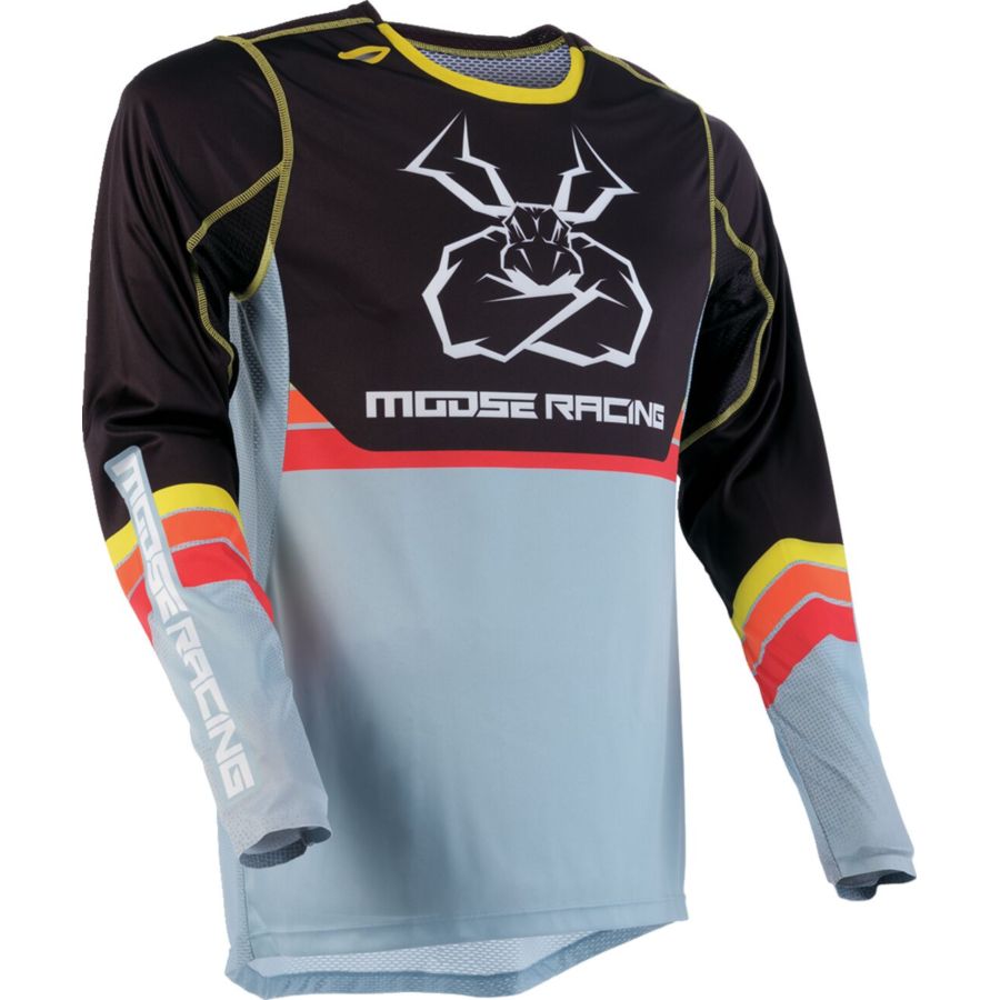 Bluza MOOSE OFFROAD AGROID GREY/YELLOW S
