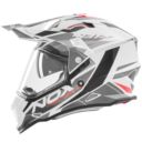 Kask NOX Dual off road N312 CZERWONY/BIAŁY XXL