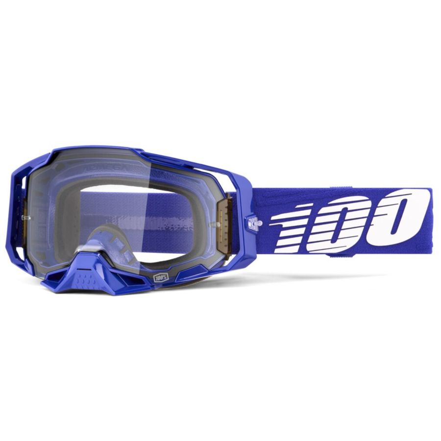 Gogle 100% ARMEGA KLEIN BLUE MIRROR CLEAR