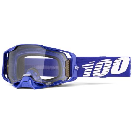 Gogle 100% ARMEGA KLEIN BLUE MIRROR CLEAR