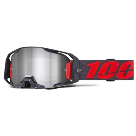 Gogle 100% ARMATIC TURO BLACK MIRROR SILVER