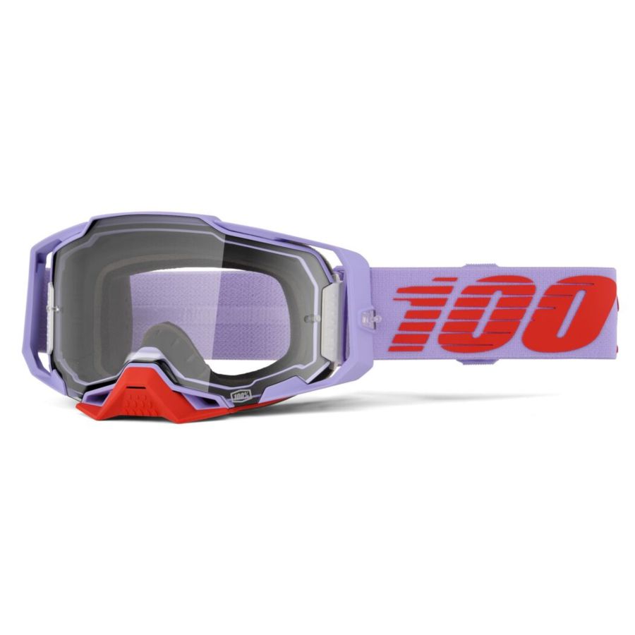 Gogle 100% ARMEGA FAUSTO PURPLE MIRROR CLEAR