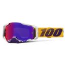 Gogle 100% ARMEGA DIFENBAK WHITE MIRROR PURPLE