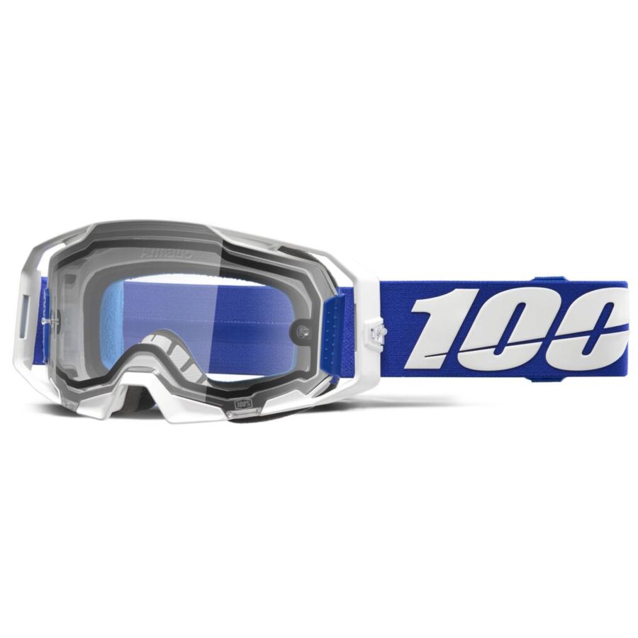 Gogle 100% ARMATIC ENDURO DUAL PANE WHT MIRROR CLR