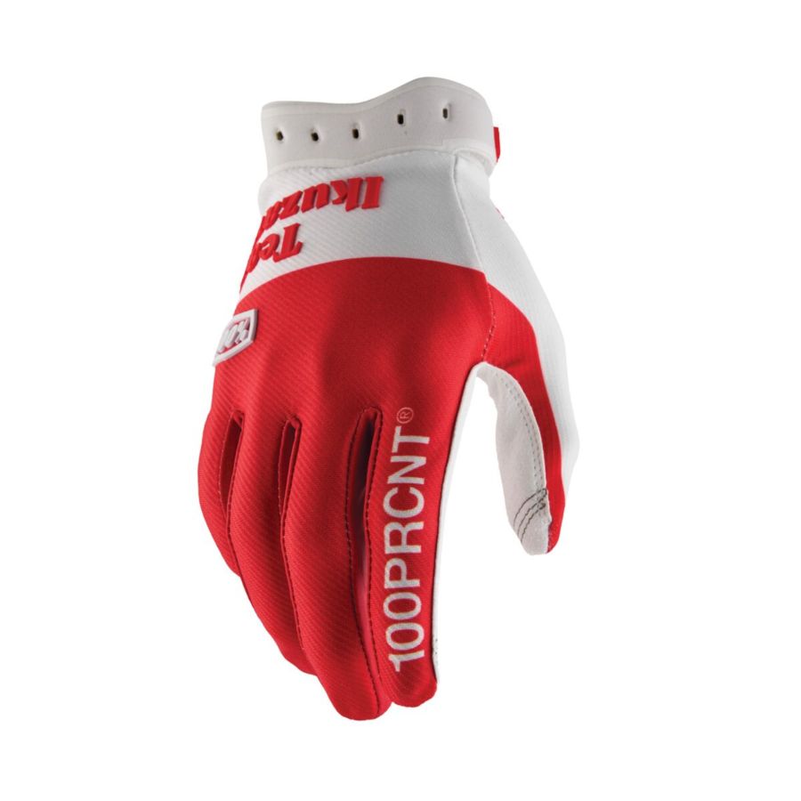 Rękawiczki 100% RIDEFIT TEAM IKUZAWA RED/WHITE S
