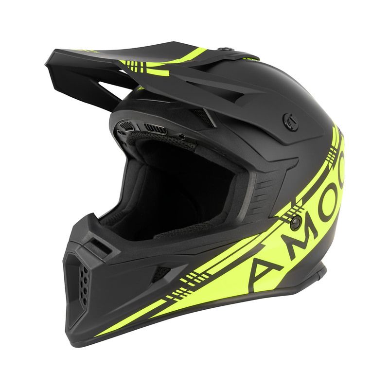 Kask AMOQ METEOR V2 BLACK/HIVIS XS