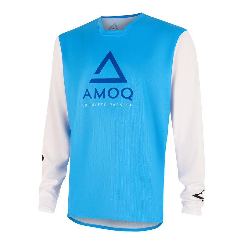 Bluza AMOQ ASCENT COMP WHITE/BLUE XS