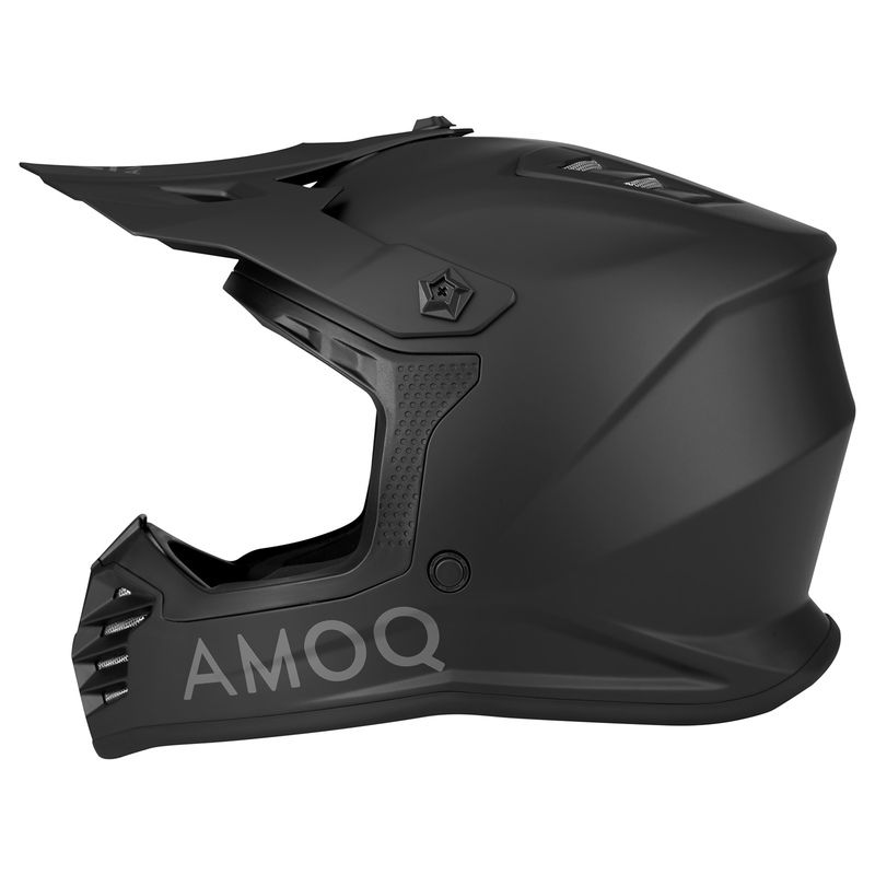 Kask dziecięcy AMOQ METEOR V2 JUNIOR MX BLKOUT XL