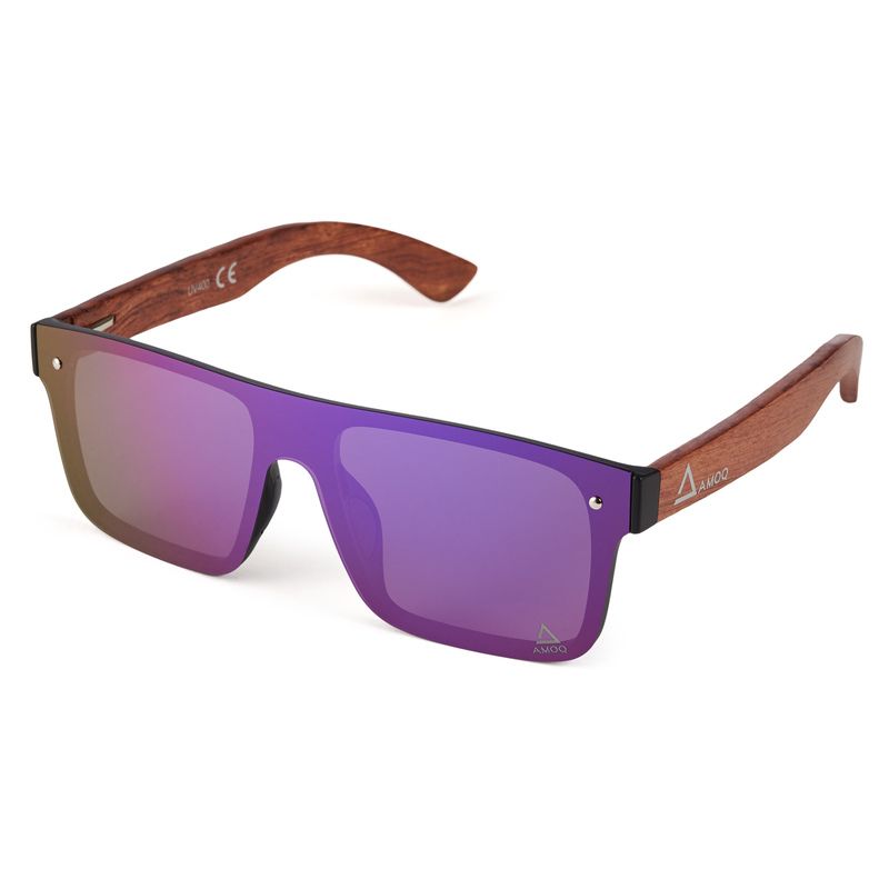 Okulary polaryzacyjne AMOQ BURST WOOD/PURPLE RED