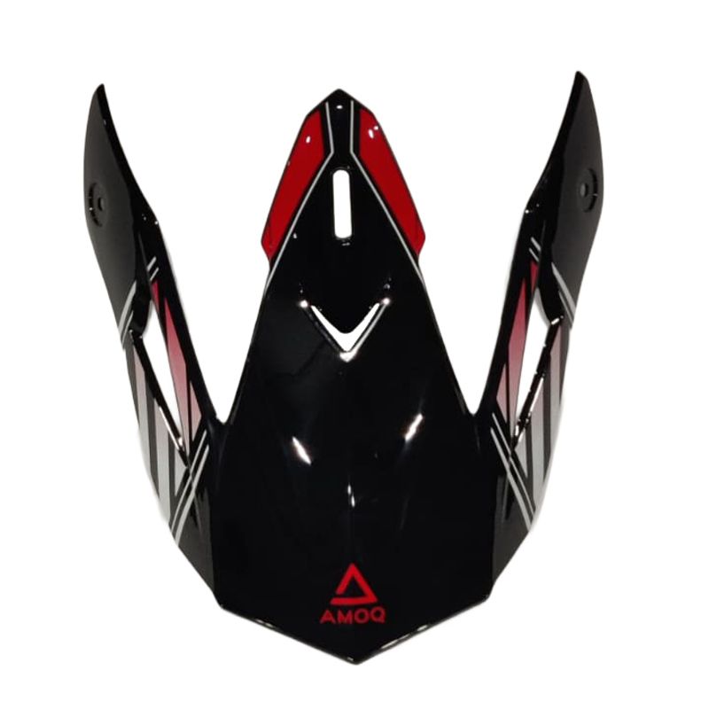 Daszek kasku AMOQ METEOR V2 AXIS BLACK/RED