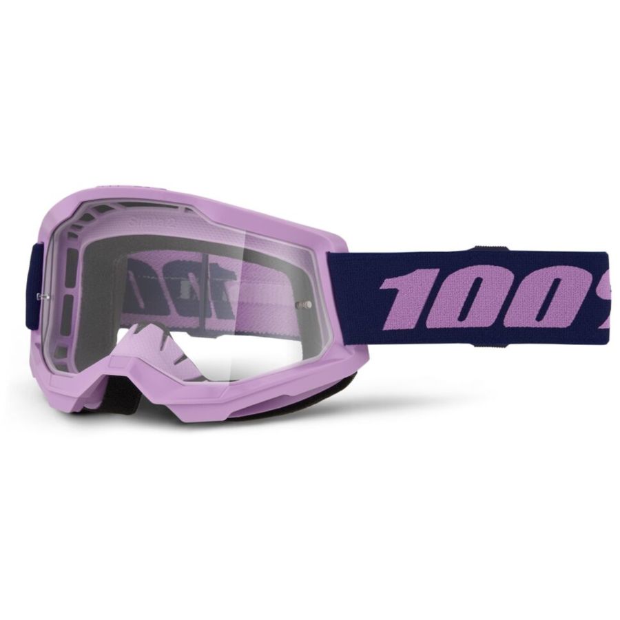 Gogle 100% STRATA 2 PURPLE MIRROR CLEAR