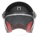 Kask NOX otwarty Jet Heritage czarny/brąz XL skóra