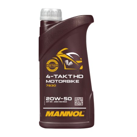 Olej MANNOL 4-takt 20w50 motorbike HD 1l