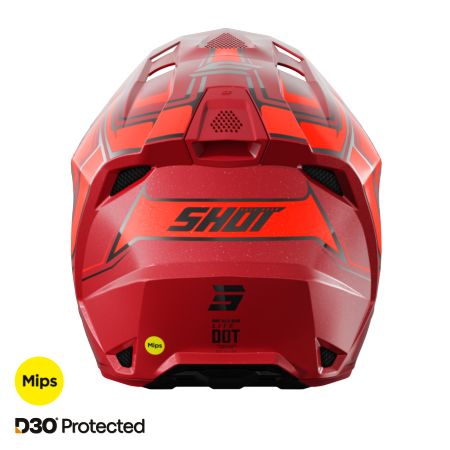 Kask SHOT LITE GLORY RED PEARLY XS