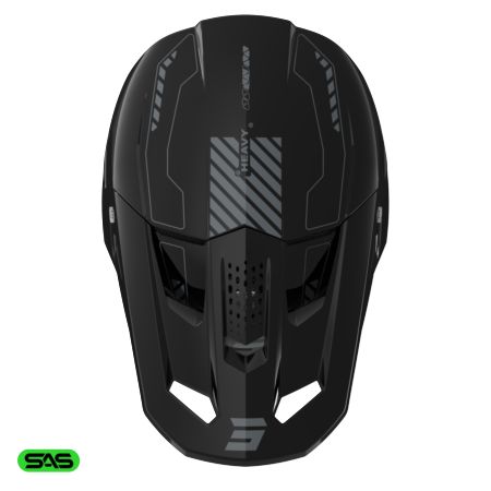 Kask SHOT SPEED HEAVY BLACK GLOSSY XS