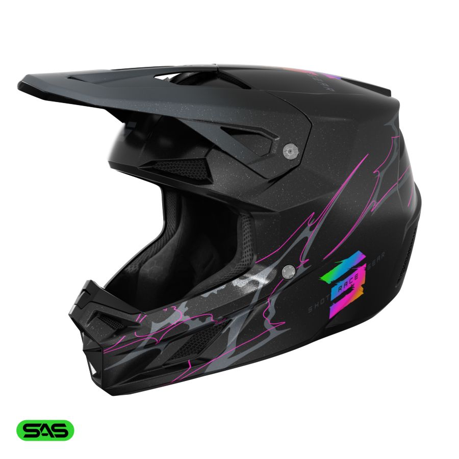 Kask SHOT SPEED RAC BLACK PEARLY XS