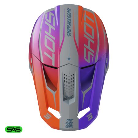Kask dziecięcy SHOT SPEED KID SIDE PURPLE MATT YS