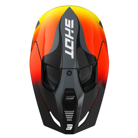 Kask SHOT FURIOUS ZEBRA NEON YELLOW GLOSSY XS