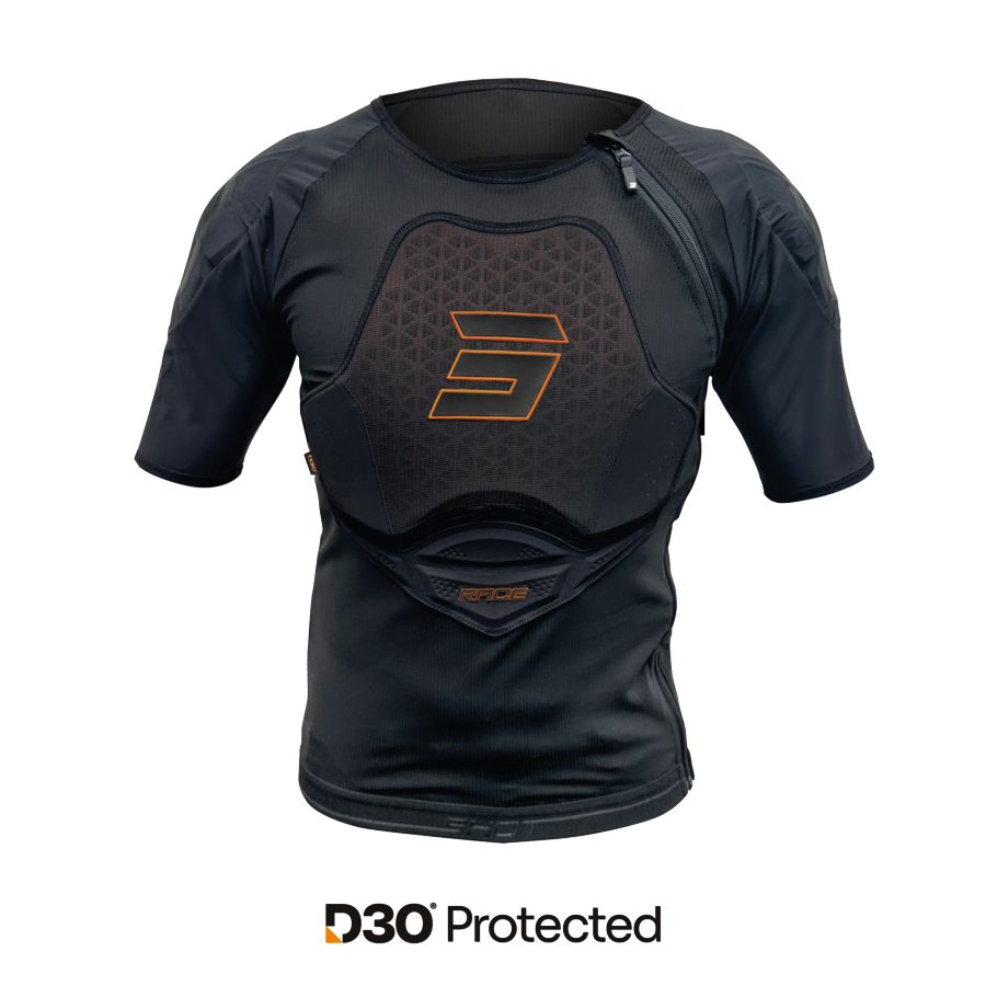 Bluza SHOT T-SHIRT RACE EVO D3O BLACK 2XS