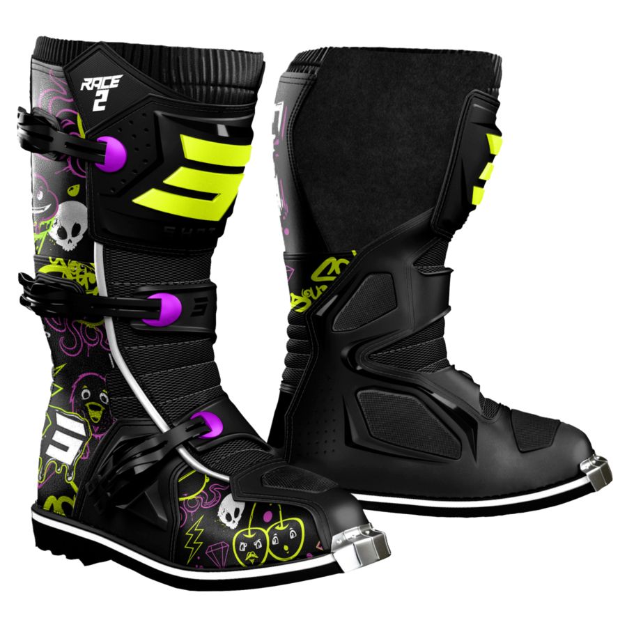 Buty dziecięce SHOT RACE 2 KID CARTOON BLACK 30