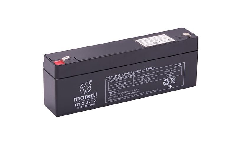 Akumulator MORETTI żelowy 12 volt ot2.2-12