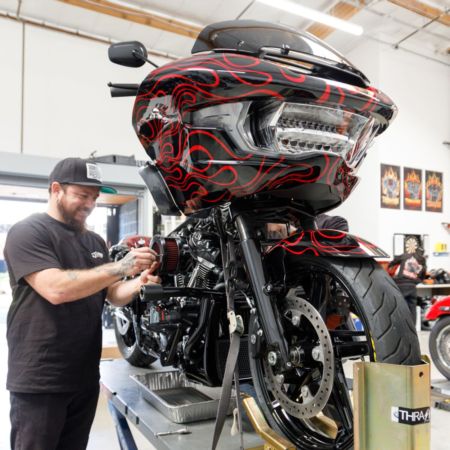Filtr powietrza FEULING BA BLACK/RED HARLEY FLFBS