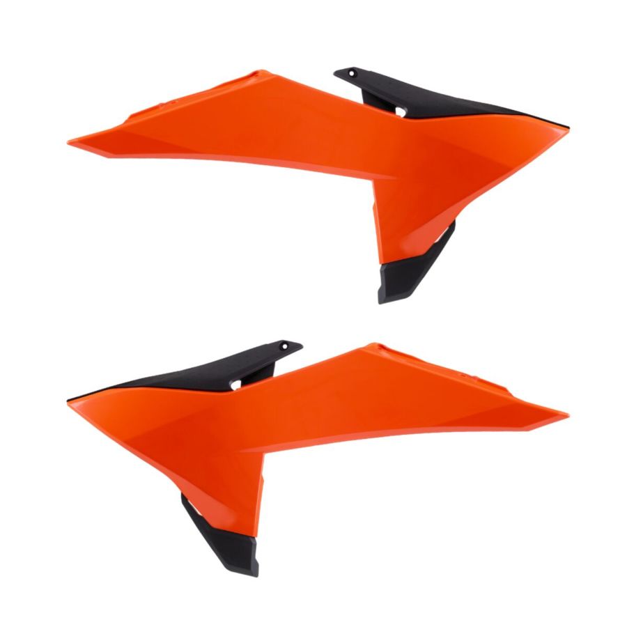 Osłony chłodnicy POLISPORT BLK/OR KTM SX 125