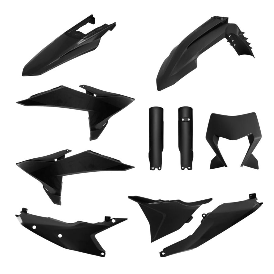 Zestaw plastików POLISPORT BLACK KTM EXC 300 TBI