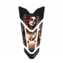 Tankpad ONE DESIGN GOLD ART RED SKULL WOMAN
