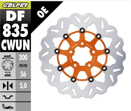 Tarcza hamulcowa GALFER WAVE OR 300MM HARLEY FLFB