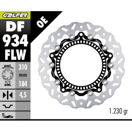 Tarcza hamulcowa GALFER WAVE 310MM TRIUMPH TIGER