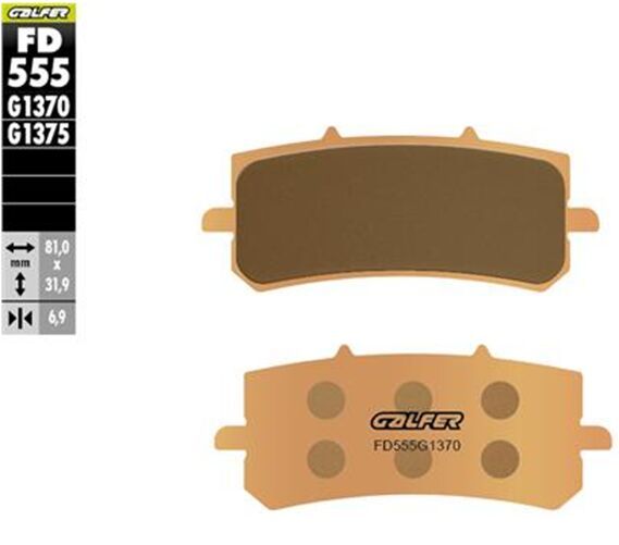 Klocki hamulcowe GALFER HH SINTERED CF MOTO NK 300