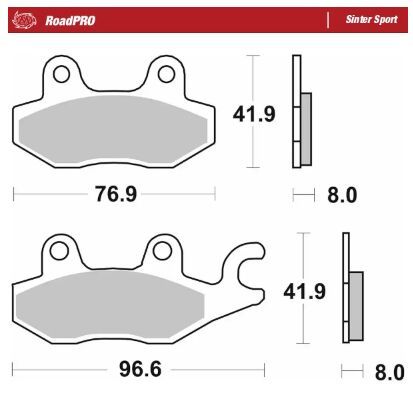 Klocki hamulcowe MOTO MASTER ROADPRO CAN AM