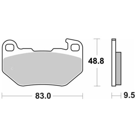 Klocki hamulcowe SBS AMERICAN V-TWIN HARLEY RH