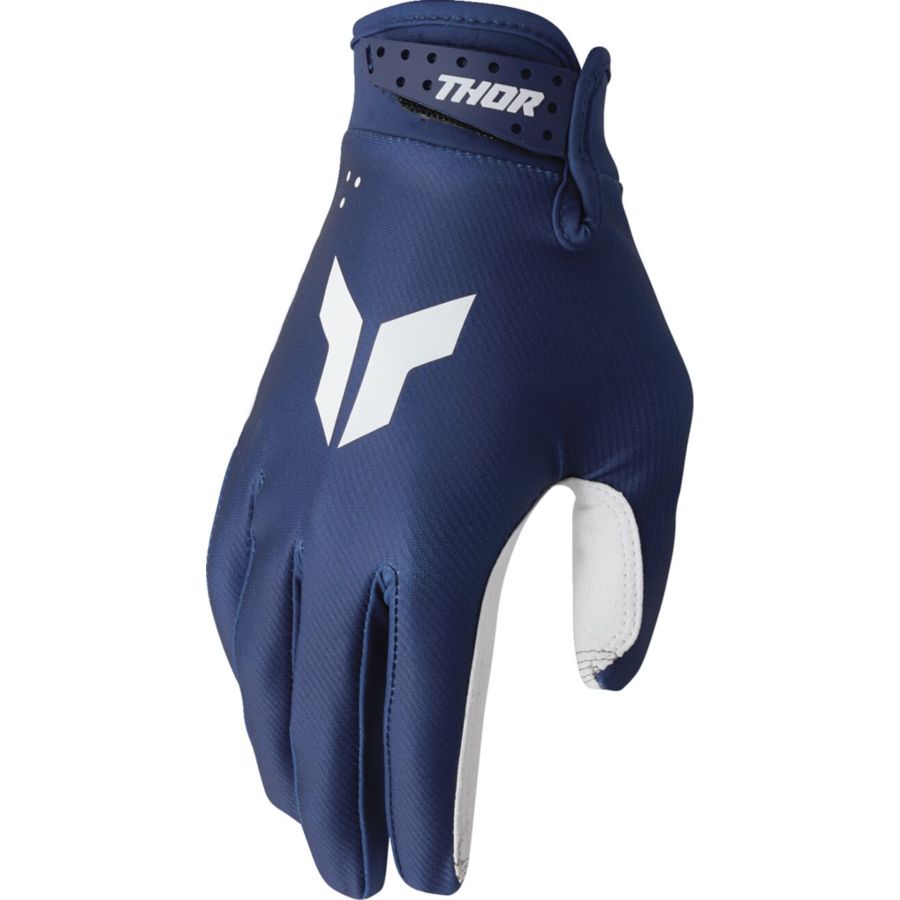 Rękawiczki THOR LAUNCHMODE NAVY niebieskie XS