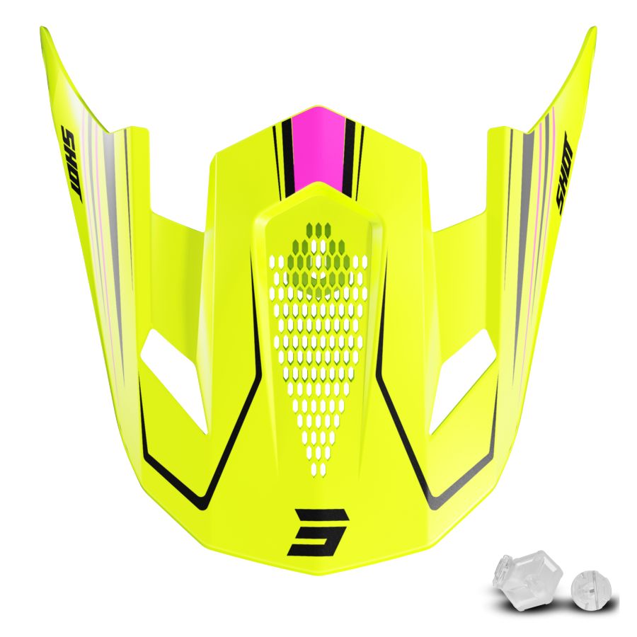Daszek kasku SHOT LITE GLORY NEON YELLOW PEARLY