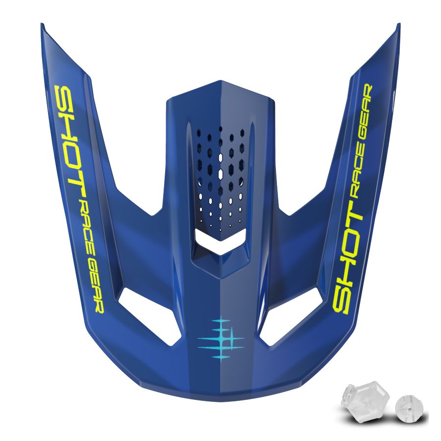 Daszek kasku SHOT SPEED TIGER BLUE GLOSSY