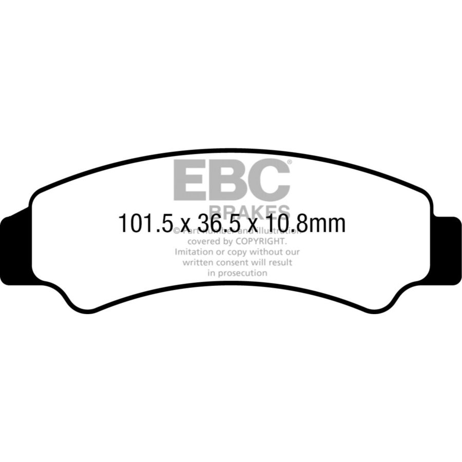 Klocki hamulcowe EBC CARBON TT CF MOTO CFORCE 1000